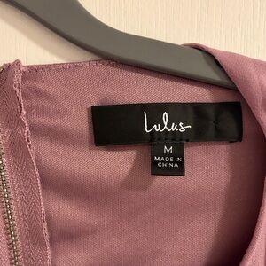 Lulu's Dusty Rose Mauve Dress